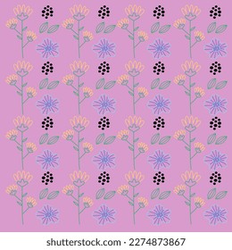 FLUJOS SIMPLE DE VERANO EN EL FONDO SUECO DE LILAC, PATRÓN, TEXTURA ( SPRING 2023 COLLECTION )