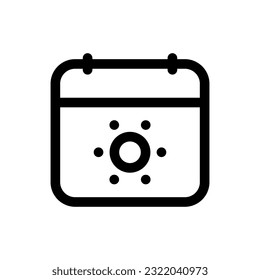 Simple Summer icon. The icon can be used for websites, print templates, presentation templates, illustrations, etc