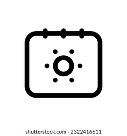 Simple Summer icon. The icon can be used for websites, print templates, presentation templates, illustrations, etc