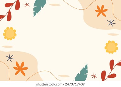 Simple Summer Leaf Autumn Leaf Vector Element Background Template