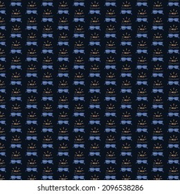 Simple summer sunglasses pattern design and background art