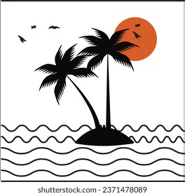 Simple Summer T shirt Design