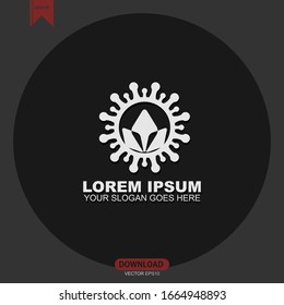 Simple Sun concept logo icon template vector illustration design