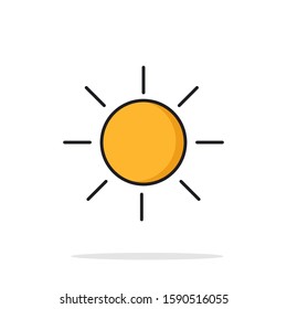 simple sun design icons  for your web site design, logo, app, UI, vector illustration