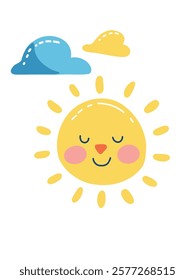 Dibujo simple del sol para los niños