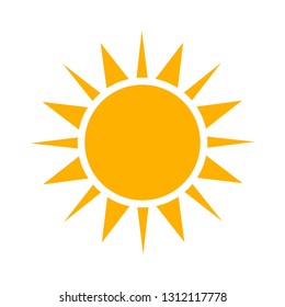 Simple sun icon. Simple sun icon.