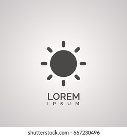 simple sun icon