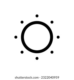 Simple Sun icon. The icon can be used for websites, print templates, presentation templates, illustrations, etc