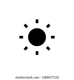 Simple Sun Shinning Icons Vector Design Template