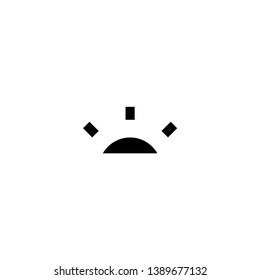 Simple Sun Shinning Icons Vector Design Template