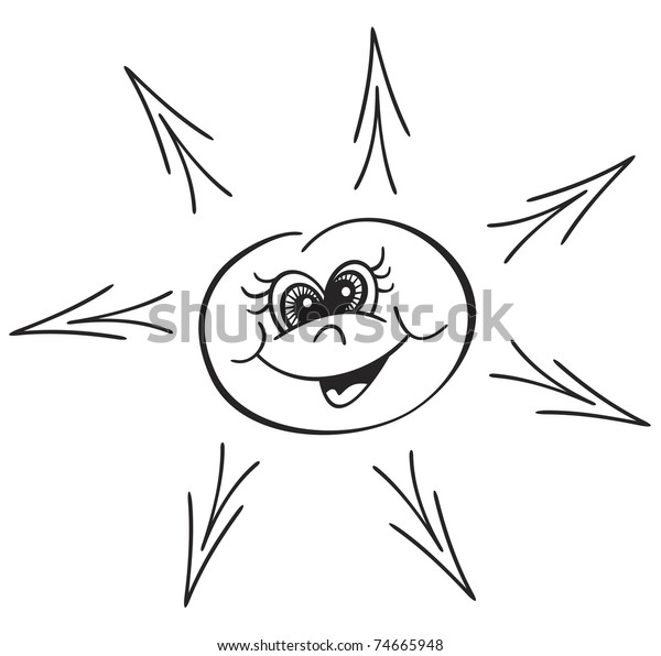 Simple Sun Sketch Created Tattoo Style Stock Vector (Royalty Free ...