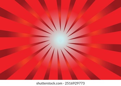 einfache sunburst Hintergrund rote Farbe. Banner-Design.