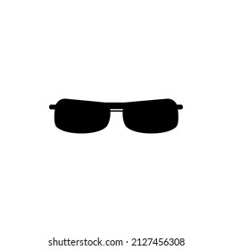 simple sunglasses template icon. icon silhouette