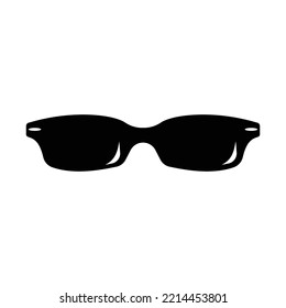 simple sunglasses vector icon on white background