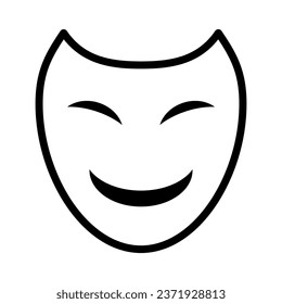 Simple suspicious mask icon. Vector.