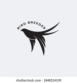 vector de logotipo de silueta de deglución simple