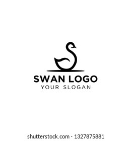 Simple Swan Logo Design Inspiration - Shutterstock ID 1327875881
