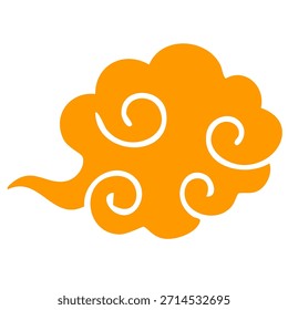 Einfaches wirbelndes Ruyi Cloud Graphic Prosperity Ornament