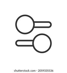 Icono de línea de conmutador simple. Símbolo premium con estilo de trazo. Diseño del icono del conmutador. Ilustración vectorial.