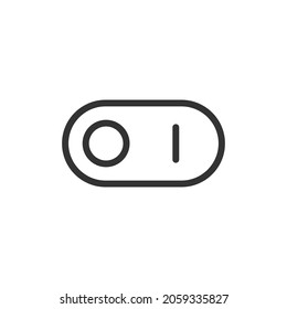 Simple switch line icon. Premium symbol in stroke style. Design of switch icon. Vector illustration.