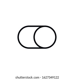 Simple switch line icon. Stroke pictogram. Vector illustration isolated on a white background. Premium quality symbol. Vector sign for mobile app and web sites.