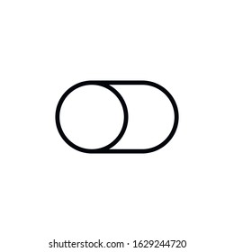 Simple switch line icon. Stroke pictogram. Vector illustration isolated on a white background. Premium quality symbol. Vector sign for mobile app and web sites.