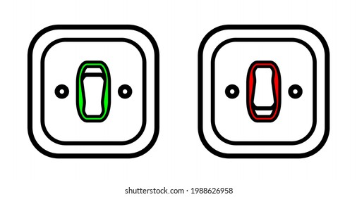 encendido simple diseño de iconos para iconos electrónicos