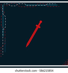 Simple sword icon.