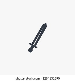 simple Sword icon on white background.Vector illustration. 