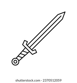 Simple sword icon. Vector illustration design.