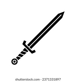 Simple sword icon. Vector illustration design.