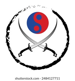 Simple sword logo and icon vector illustration template design