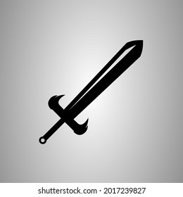 Silhouette sencilla de espadas para su logotipo o su negocio