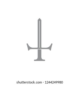 Simple Sword Symbol Vector Stock Vector (Royalty Free) 1244249980 ...