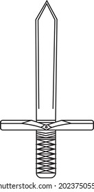 simple sword vector for logo icon templates and much more
