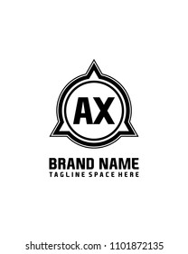 Simple SX initial Logo design template vector illustration