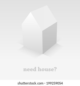 Simple symbol of house. Vector design.