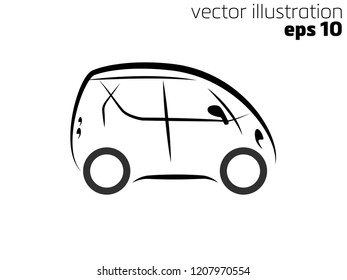 simple symbol mini car