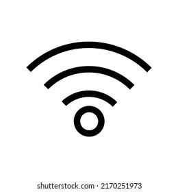 Simple symbol for wifi. Mobile communication or network. Vector.