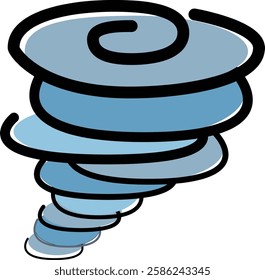 A simple symbolic illustration of a tornado