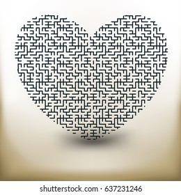 Simple symbolic image of the heart of the labyrinth