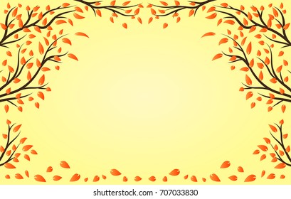 simple symmetrical autumn background