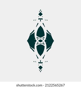 simple and symmetrical ornament vector illustration for decoration or cover and screen printing