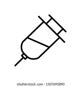 Simple syringe icon design vector