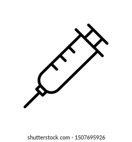 Simple syringe icon design vector
