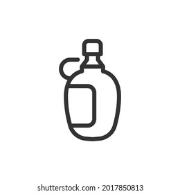Simple syrup line icon. Premium symbol in stroke style. Design of syrup icon. Vector illustration.