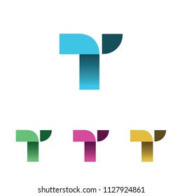 Simple T Letter Initial Symbol