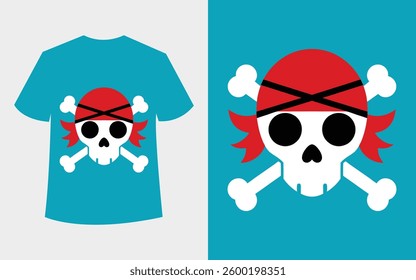 Simple t shirt Design, pirate t shirt design