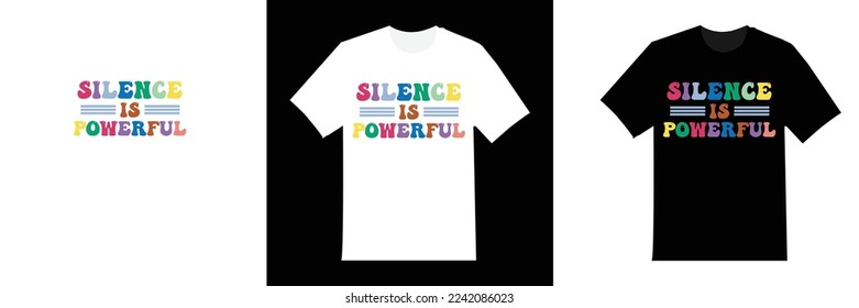 Simple T Shirt Design with positive message