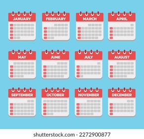 Simple table calendar with blank each day box. day planner 